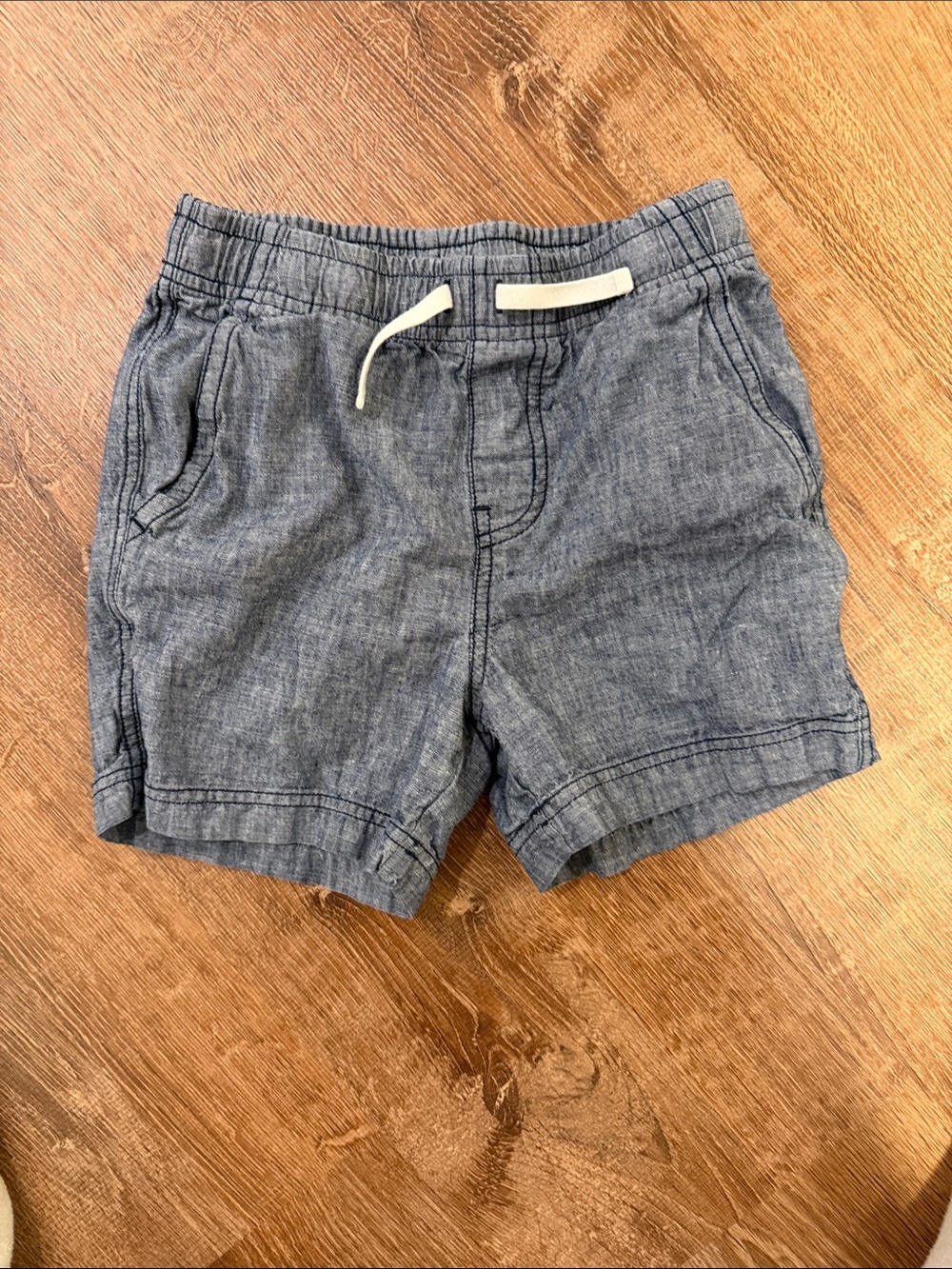 Tea Collection Chambray Drawstring Shorts - Blue